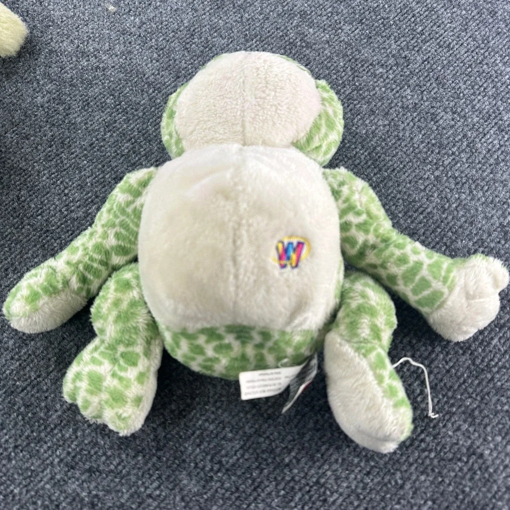 Frog Lovers Plush Lot of 4 Stuffed Animals Green, Webkinz, Ganz, Frankford